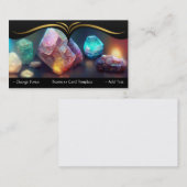 Carte De Visite Cristaux d'énergie Healing Reiki (Devant / Derrière)
