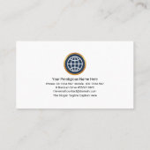 Carte De Visite Cristaux polygones violets Calques de papier PDG (Dos)