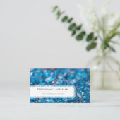 Carte De Visite Cristaux saphirs étincelants pour experts en gemme (Debout devant)