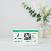 Carte De Visite Critiques Trustpilot | Merci de code QR profession (Debout devant)