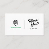 Carte De Visite Critiques Trustpilot | Merci de code QR profession (Dos)