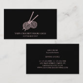 Carte De Visite Crochet à laine (Devant / Derrière)