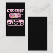 Carte De Visite Crochet Artisanat Mère Tante Fer Humour (Devant / Derrière)