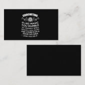 Carte De Visite Crochet, c'est comme la magie que tu te moques (Devant / Derrière)