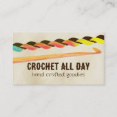 Carte De Visite crochet couture fil artisanal artisanat (Devant)