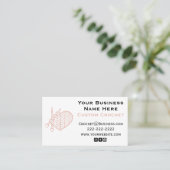 Carte De Visite Crochet Custom Business Card (Debout devant)