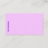 Carte De Visite Crochet de fils/Knit (Dos)