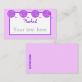 Carte De Visite Crochet de fils/Knit (Devant / Derrière)