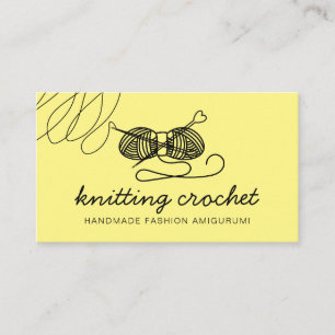 Carte De Visite Crochet de Knit en Fer Fabriqué à la main à Amigur