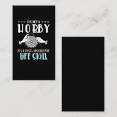 Carte De Visite Crochet Hobby Artisanat Yarn Lover (Devant / Derrière)