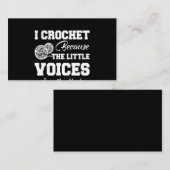 Carte De Visite Crochet Lover| I Love Crochet (Devant / Derrière)