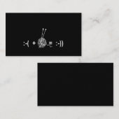 Carte De Visite Crochet Lover|I Plus Crochet Résultat I Love Croch (Devant / Derrière)