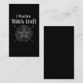 Carte De Visite Crochet Maman Sorcière Occulte Fil d'Artiste Lover (Devant / Derrière)