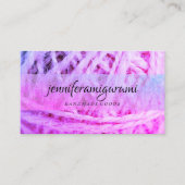 Carte De Visite Crochet Tricot de fils (Devant)