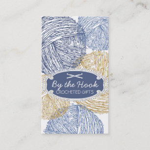 Carte De Visite Crochets de crochet brouillés tirés par la main de