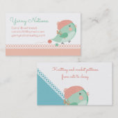 Carte De Visite Crochets de crochet faits sur commande d'aiguilles (Devant / Derrière)