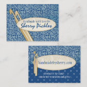 Carte De Visite Crochets de crochet faits sur commande d'aiguilles (Devant / Derrière)