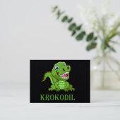 Carte De Visite Crocodile (Debout devant)