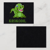 Carte De Visite Crocodile (Devant / Derrière)