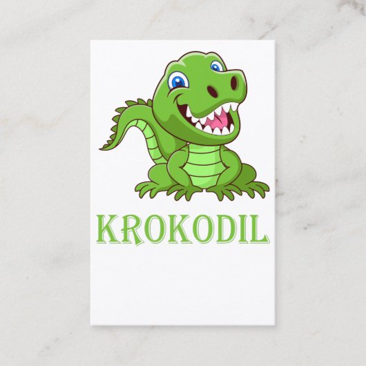 Carte De Visite Crocodile (Devant)