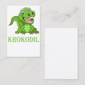 Carte De Visite Crocodile (Devant / Derrière)