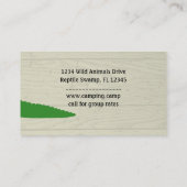 Carte De Visite Crocodile vert (Dos)