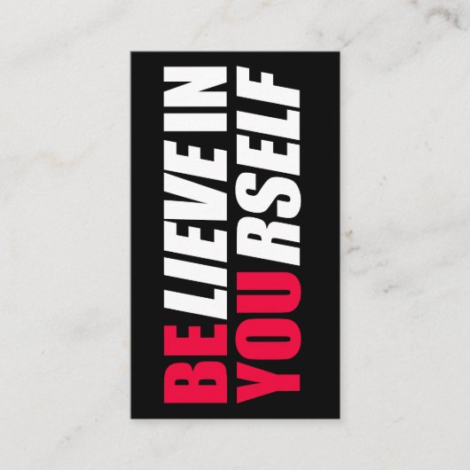 Carte De Visite Crois en toi (Devant)