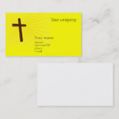 Carte de visite croisé chrétien (Devant / Derrière)
