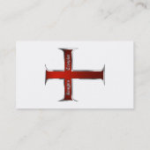 Carte de visite croisé de Templar (Dos)