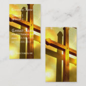 Carte de visite croisé d'or (Devant / Derrière)