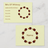 Carte De Visite Croisement de hérisson ! (Devant / Derrière)