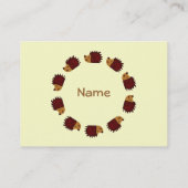 Carte De Visite Croisement de hérisson ! (Dos)