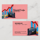 Carte De Visite Croissance Commerciale Rentable (Devant / Derrière)