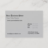 Carte De Visite Croissance de zen (Dos)