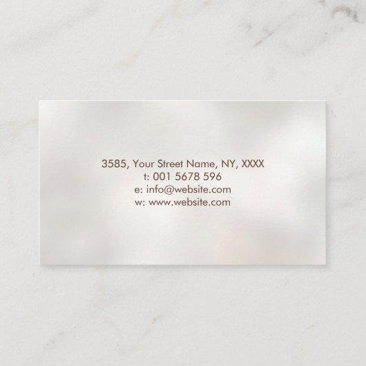 Carte De Visite Croissance éternelle - Golden Ratio Arbre Spiral (Dos)