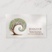 Carte De Visite Croissance éternelle - Golden Ratio Arbre Spiral (Devant)