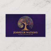 Carte De Visite Croissance éternelle - Golden Ratio Arbre Spiral (Devant)