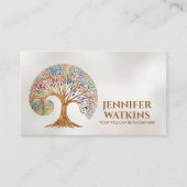 Carte De Visite Croissance éternelle - Golden Ratio Arbre Spiral (Devant)