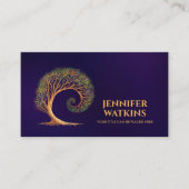 Carte De Visite Croissance éternelle - Golden Ratio Arbre Spiral (Devant)