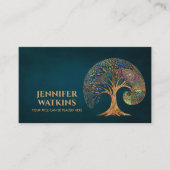 Carte De Visite Croissance éternelle - Golden Ratio Arbre Spiral (Devant)