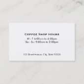 Carte De Visite Croissant (Dos)