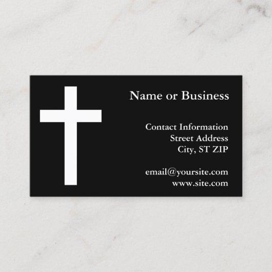 Carte De Visite Croix (Devant)