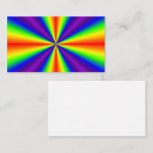 Carte De Visite Croix arc-en-ciel (Devant / Derrière)