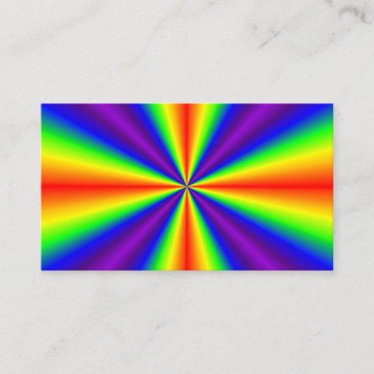 Carte De Visite Croix arc-en-ciel (Devant)