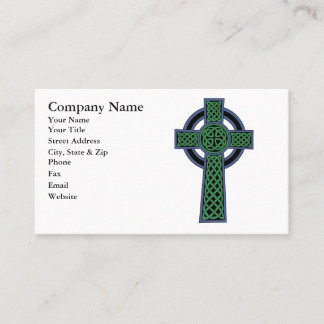 Carte De Visite Croix celtique irlandaise de noeud