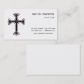 Carte De Visite Croix chrétienne (Devant / Derrière)