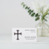 Carte De Visite Croix chrétienne (Debout devant)