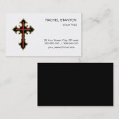 Carte De Visite Croix chrétienne (Devant / Derrière)