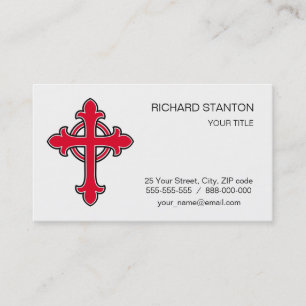 Carte De Visite croix chrétienne