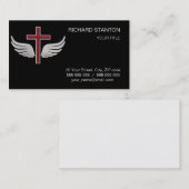 Carte De Visite Croix chrétienne (Devant / Derrière)